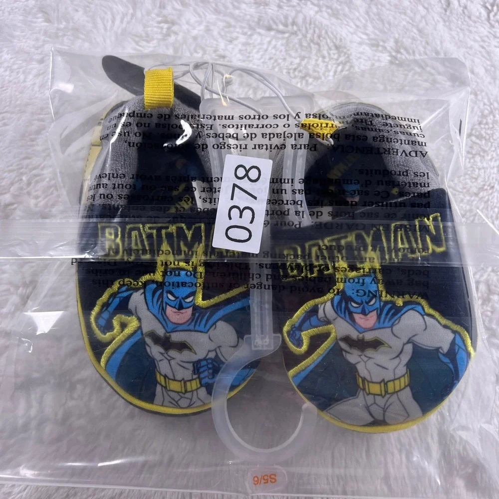 Kids Batman Slippers Toddler‎ Boys Size Size  5/6 Novelty Cartoon NWT